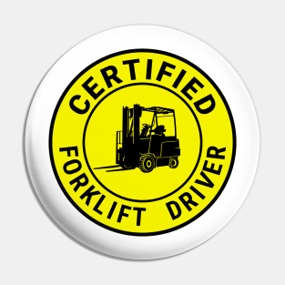 Certified forklift driver Pin