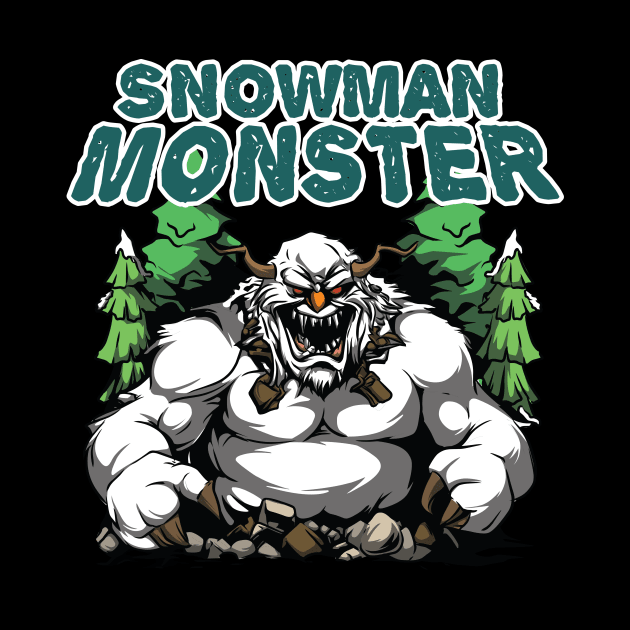 Snowman Monster Forest by Smilesmile