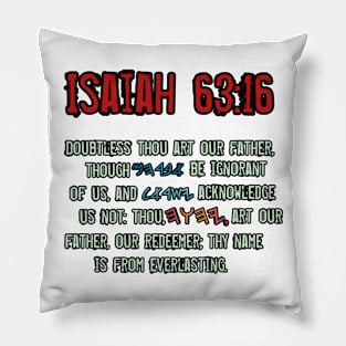 Isaiah 63:16 Pillow