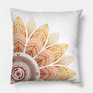 Sunflower mandala Pillow