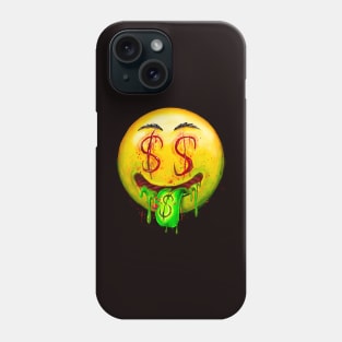 Money face emoticon Phone Case