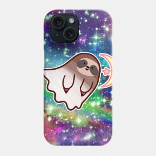 Ghost Sloth - Rainbow Space Phone Case