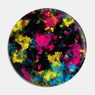 CMYK Graffiti Clouds Pin