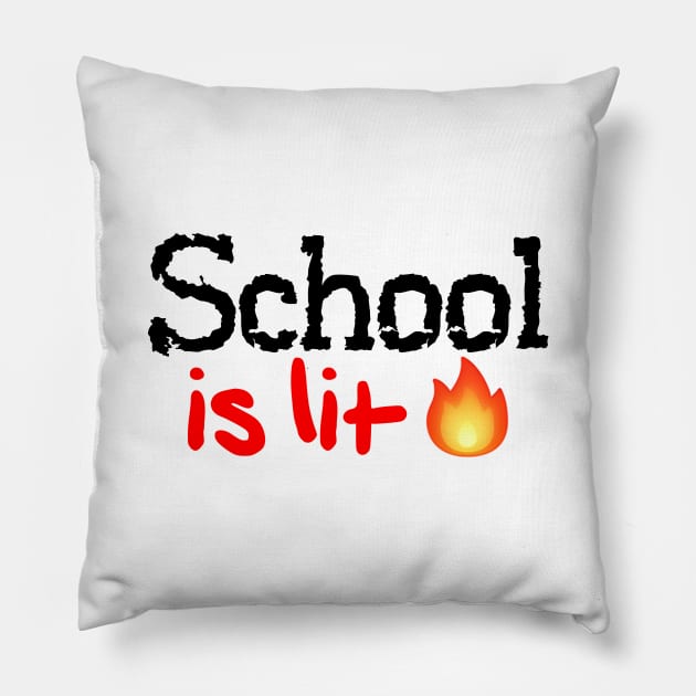 School is Lit! Pillow by MysticTimeline