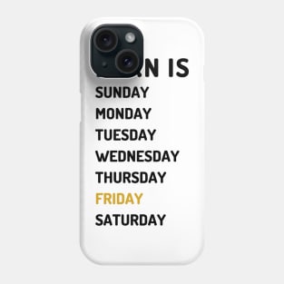 Born is friday dark Phone Case