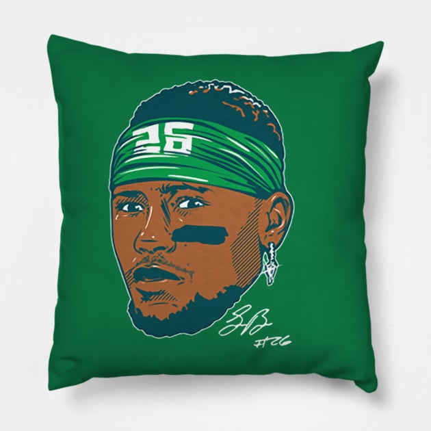 Saquon Barkley Philly Swag Head Pillow by artbygonzalez