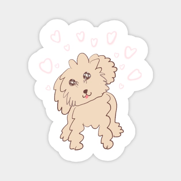 Your Dog Loves You! Magnet by PatternbyNOK