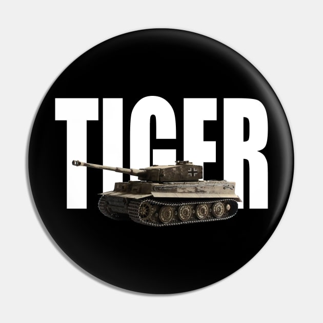 German ww2 Tiger Tank MBA WWII Pin by Dirty Custard Designs 