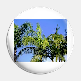 Palm Tree Abstract Pin