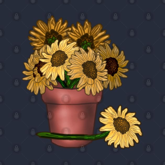 Potted Sunflowers by Greylady2016