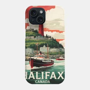 Halifax Nova Scotia Canada Vintage Poster Tourism Phone Case