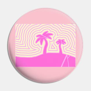 Pink beach Pin