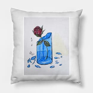 Broken Promise Rose Pillow