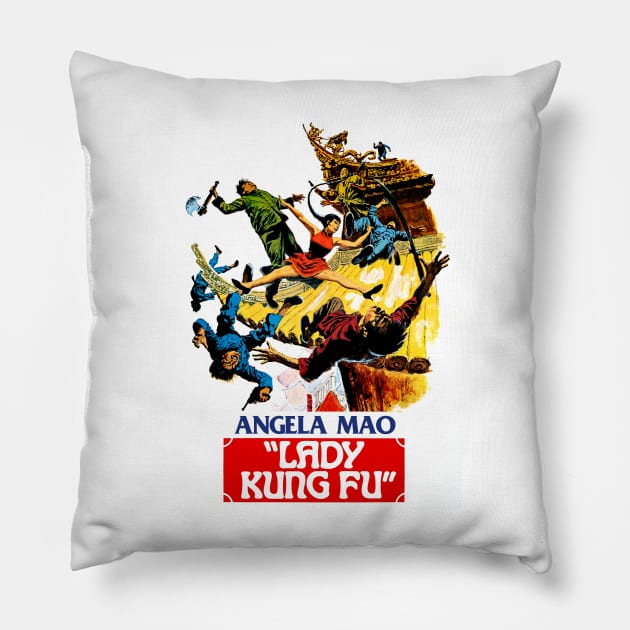 Lady Kung Fu (1973) Pillow by Scum & Villainy