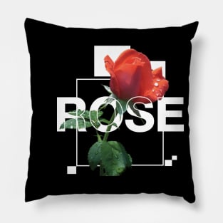 Rose Blossom: A Captivating Rose Flower Theme Dress Design Pillow