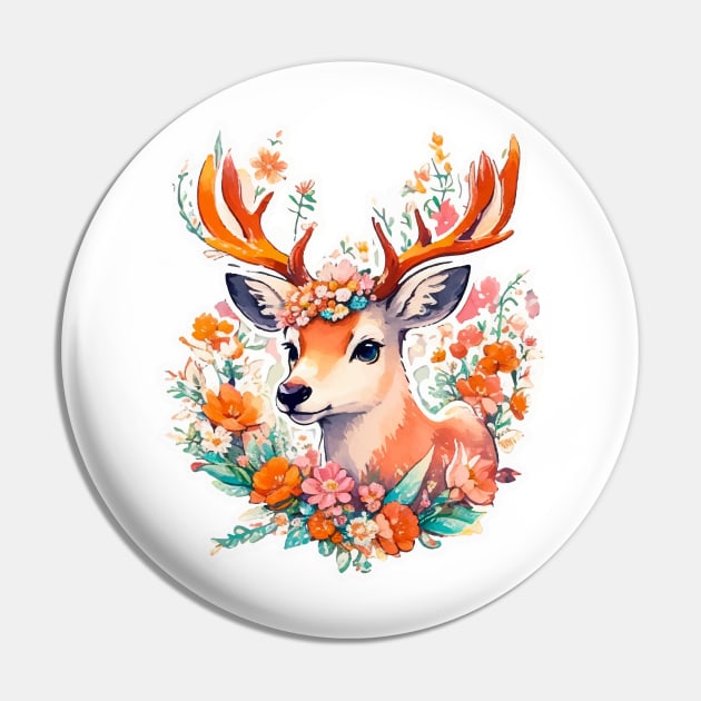 Minimal Cute Baby Deer Pin by Imagination Gallery