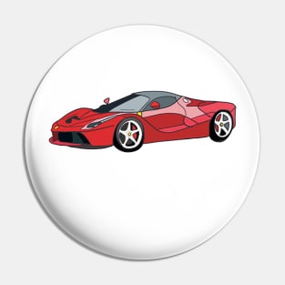 Fast red car Pin