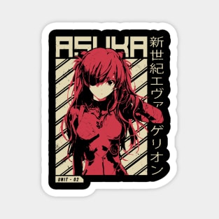 Evangelion - Asuka Poster  Anime Magnet