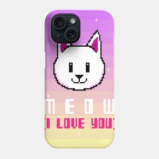 8-Bit I Love You (pink) Phone Case