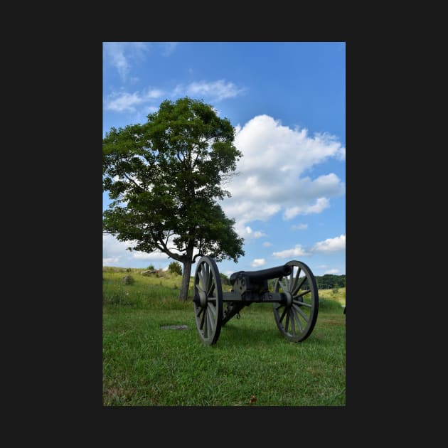 Civil War Cannon by searchlight