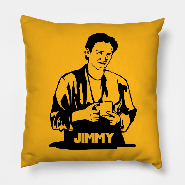 Jimmy's Coffee Pulp Fiction Pillow by SaverioOste