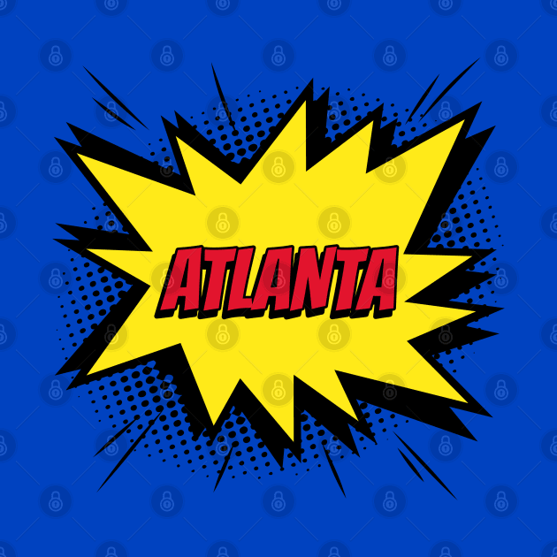 Atlanta comic kapow style artwork. by Created by JR