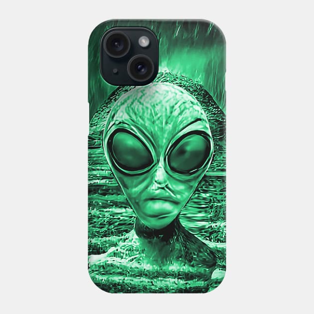 Funny Retro Alien Sphinx Vintage Sci-fi Space Planet X Phone Case by PlanetMonkey