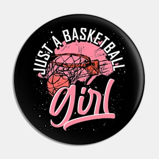 Women Basketball Player Girls Sport Lover Basketball Pin