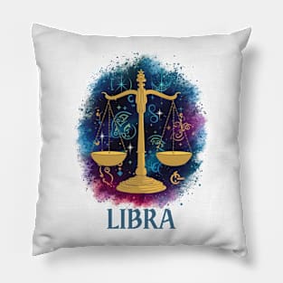 Libra Zodiac Sign Pillow