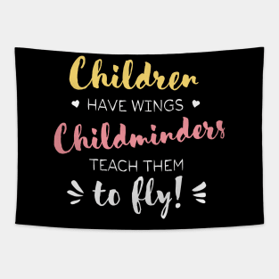 Childminder Gifts - Beautiful Wings Quote Tapestry