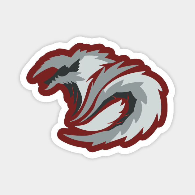 New Moon's Lightning - Stygian Zinogre Magnet by kinokashi