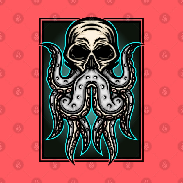 Human Skull Octopus by WODEXZ