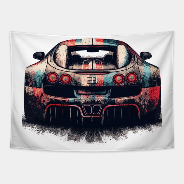 Bugatti Veyron Tapestry by Vehicles-Art