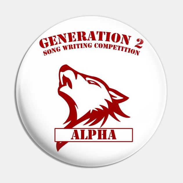 Generation 2 - Alpha (red) Pin by Teeznutz