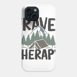 TRAVEL IS MY THERAPY Phone Case