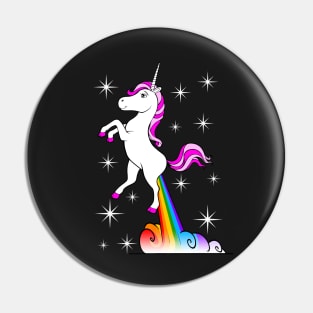 Unicorn Farting Rainbow Pin