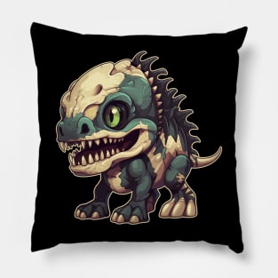 Envy Green Scary Chibi T-Rex Isometric Dinosaur Pillow