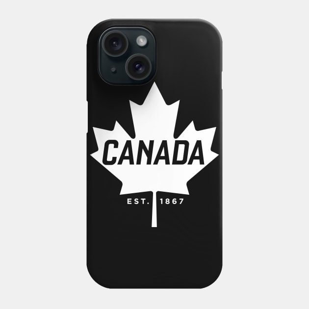 Canada Maple Leaf design - Canada Est. 1867 Vintage Sport Phone Case by Vector Deluxe