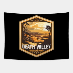 Death Valley National Park Vintage Outdoor Badge Tapestry