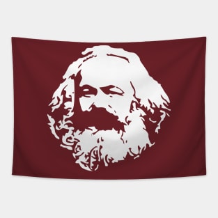 Karl Marx stencil Tapestry