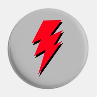 Triple, Red, Lightning Bolt Pin