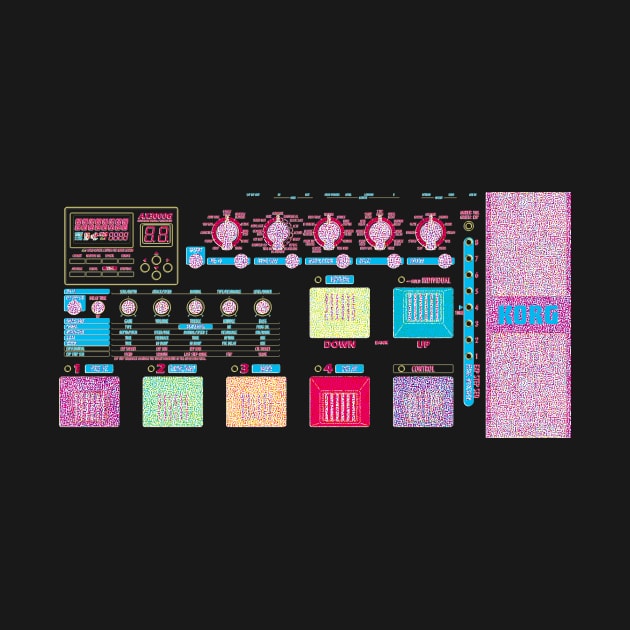 Korg AX3000G graphic by HAPPY TRIP PRESS