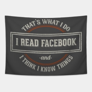 I Read Facebook Tapestry