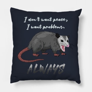 peace possum Pillow