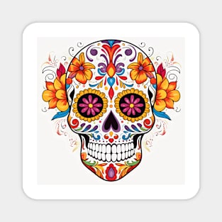 Day of the Dead Sugar Skull 8 Magnet