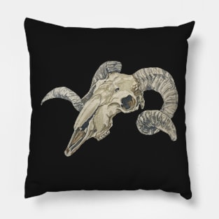 Ram Skull Pillow