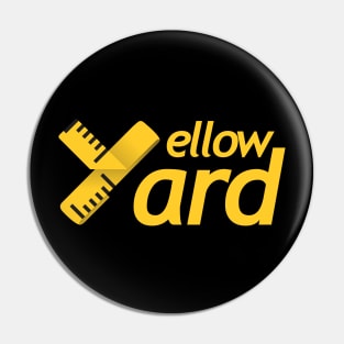 Yellow Yard Ruler Pin