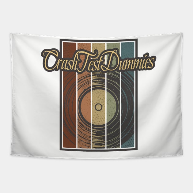 Crash Test Dummies Vynil Silhouette Tapestry by North Tight Rope