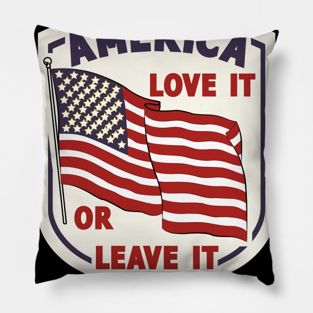 Love It Or Leave ’66 Pillow by rikarts