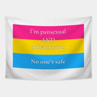 Pansexual and Polyamorous Flag Tapestry